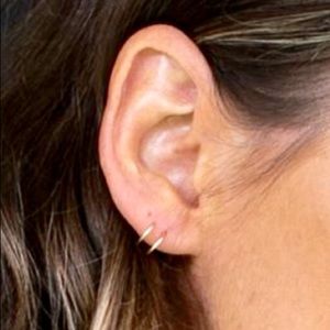 Tiny Twists Sterling Silver Hoop Earrings